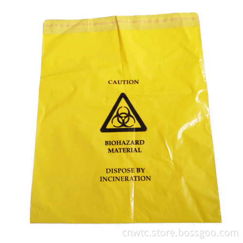 CE ISO Certified Medical Disposables: Biohazard Bag Made of PP and PE with Adhesive for Safe Medical Waste Management